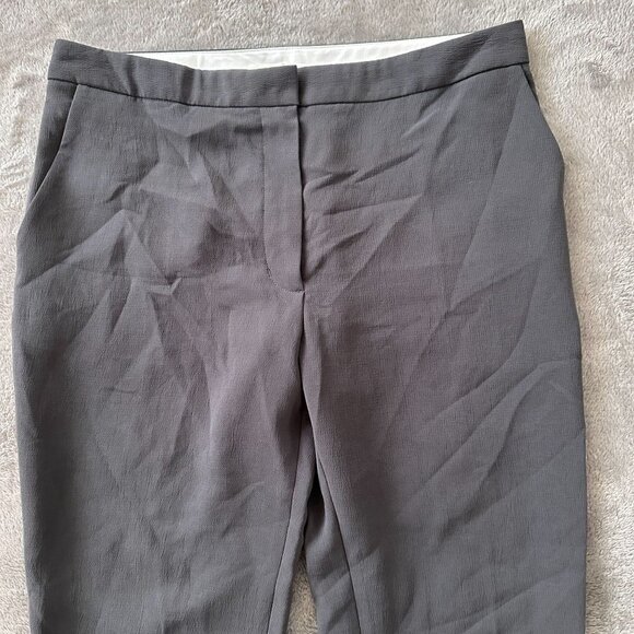 Wilfred Darontal Gray Crepe High Rise Pants Trousers Women's 8 Medium Slacks - Picture 9 of 9